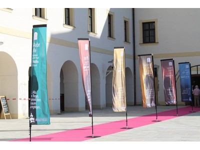 Reklaminės vėliavos Block Nyderlanduoes vykusioje parodoje